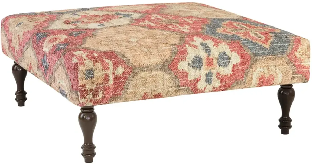 Pali Custom Rug Ottoman
