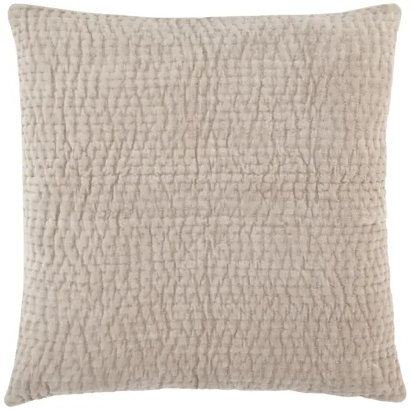 Viola Velvet Grey Quilted Sham