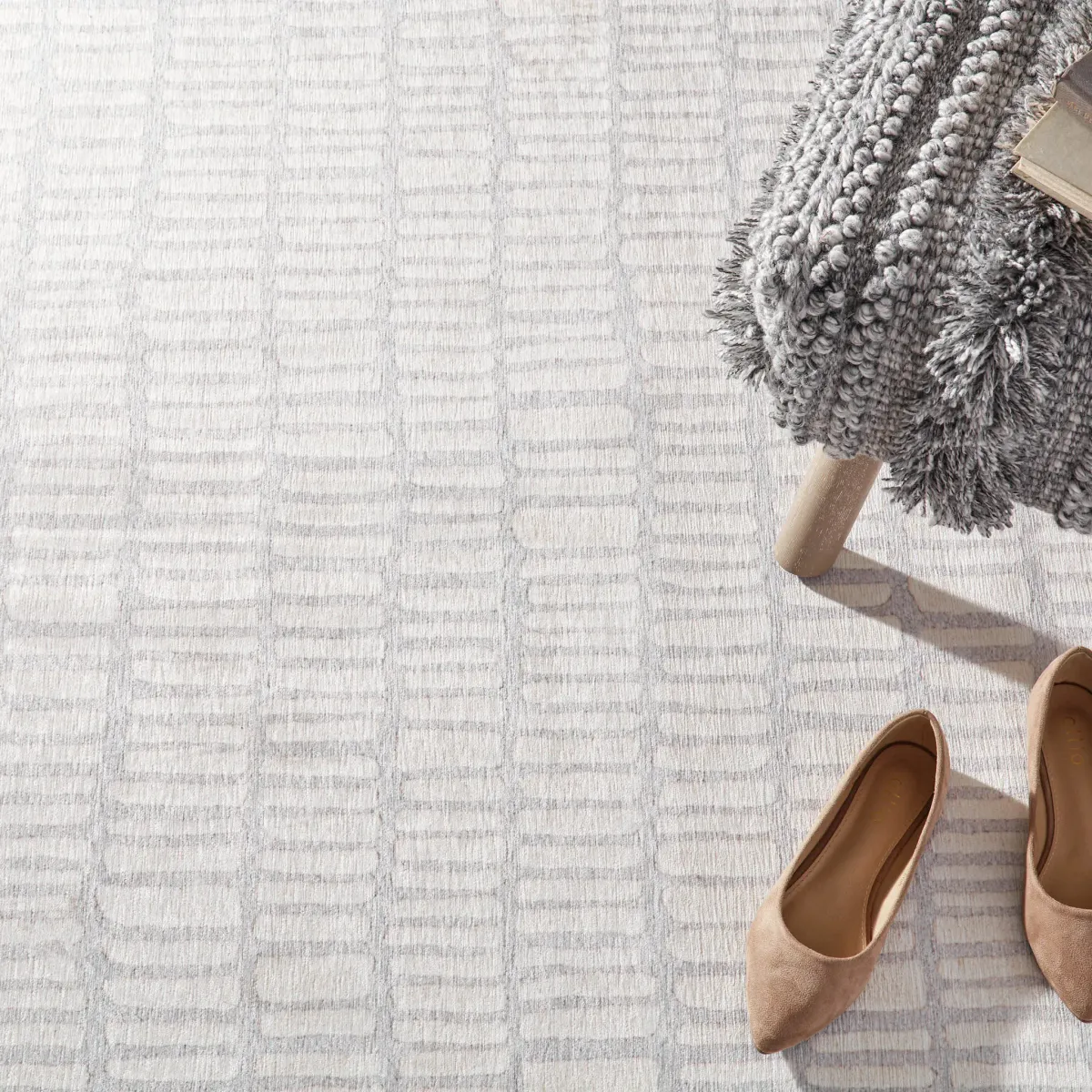 Zhara Stripe Mini Ottoman