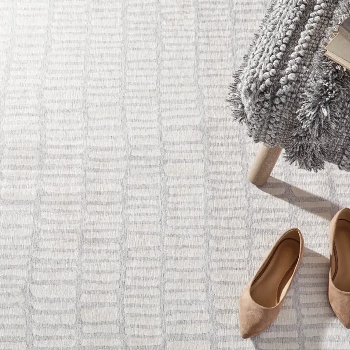 Zhara Stripe Mini Ottoman