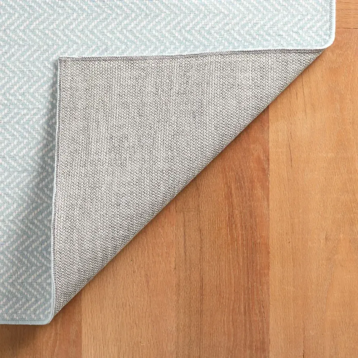 Herringbone Machine Washable Rug