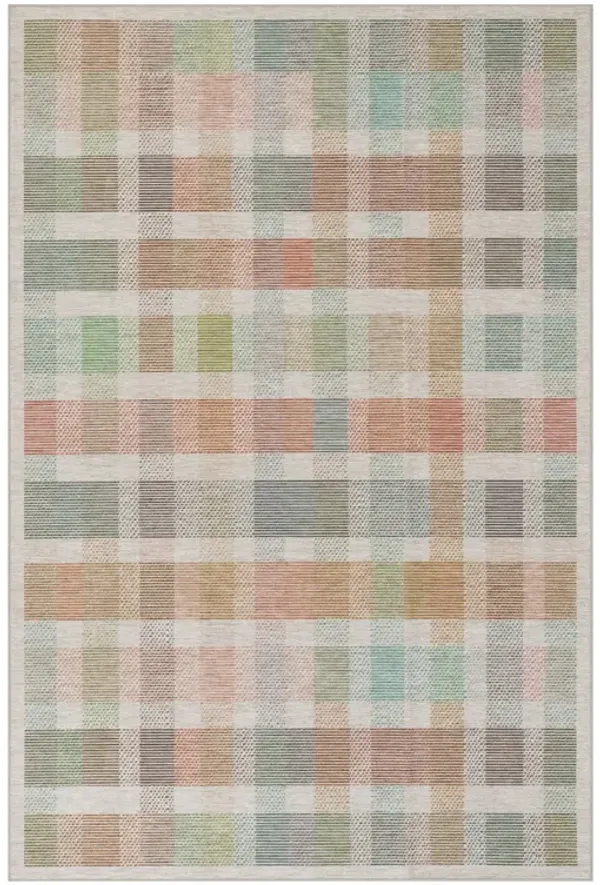 Chanan Farmhouse Plaid Machine Washable Rug