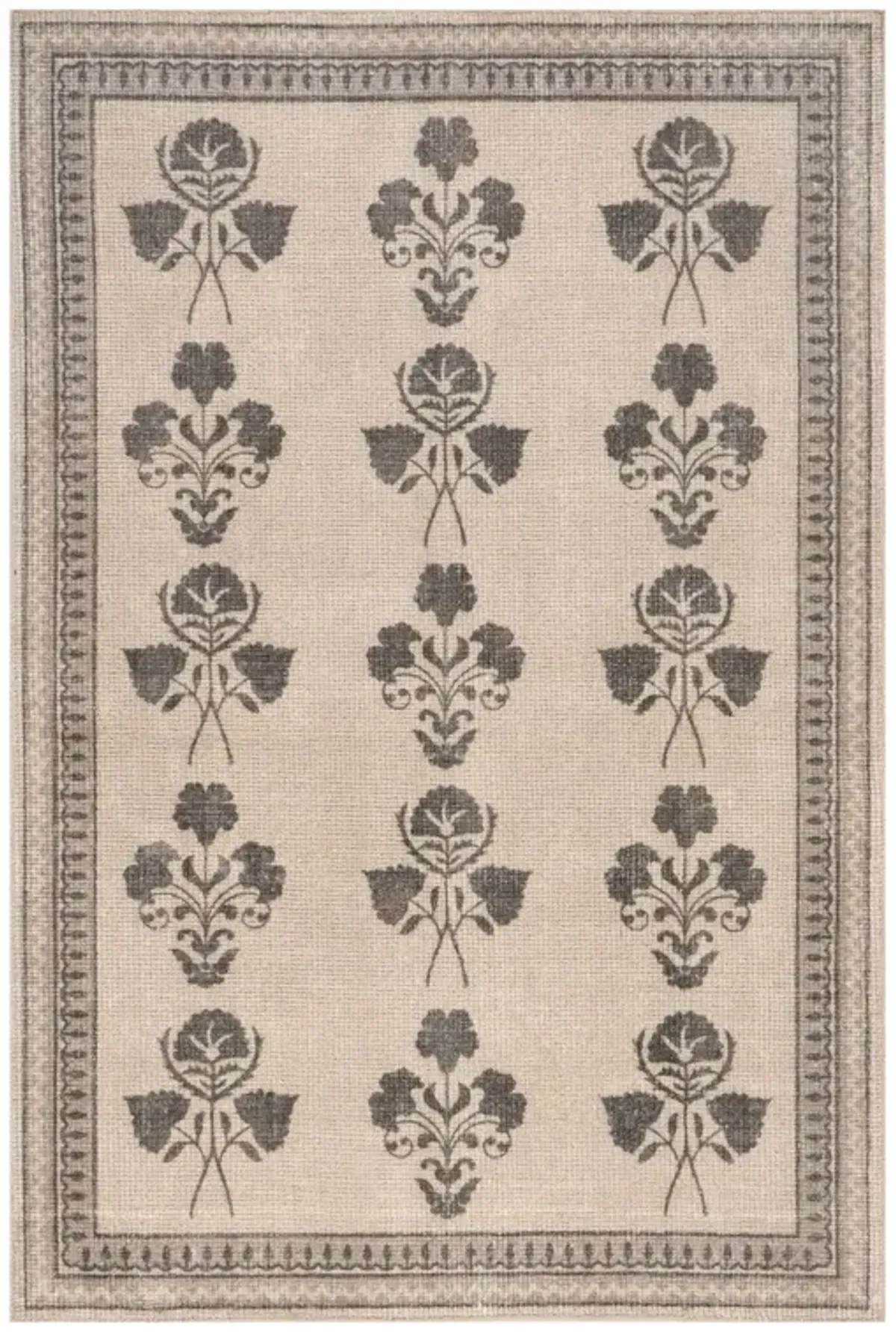 Floris Hand-Tufted Floral Wool-Blend Rug