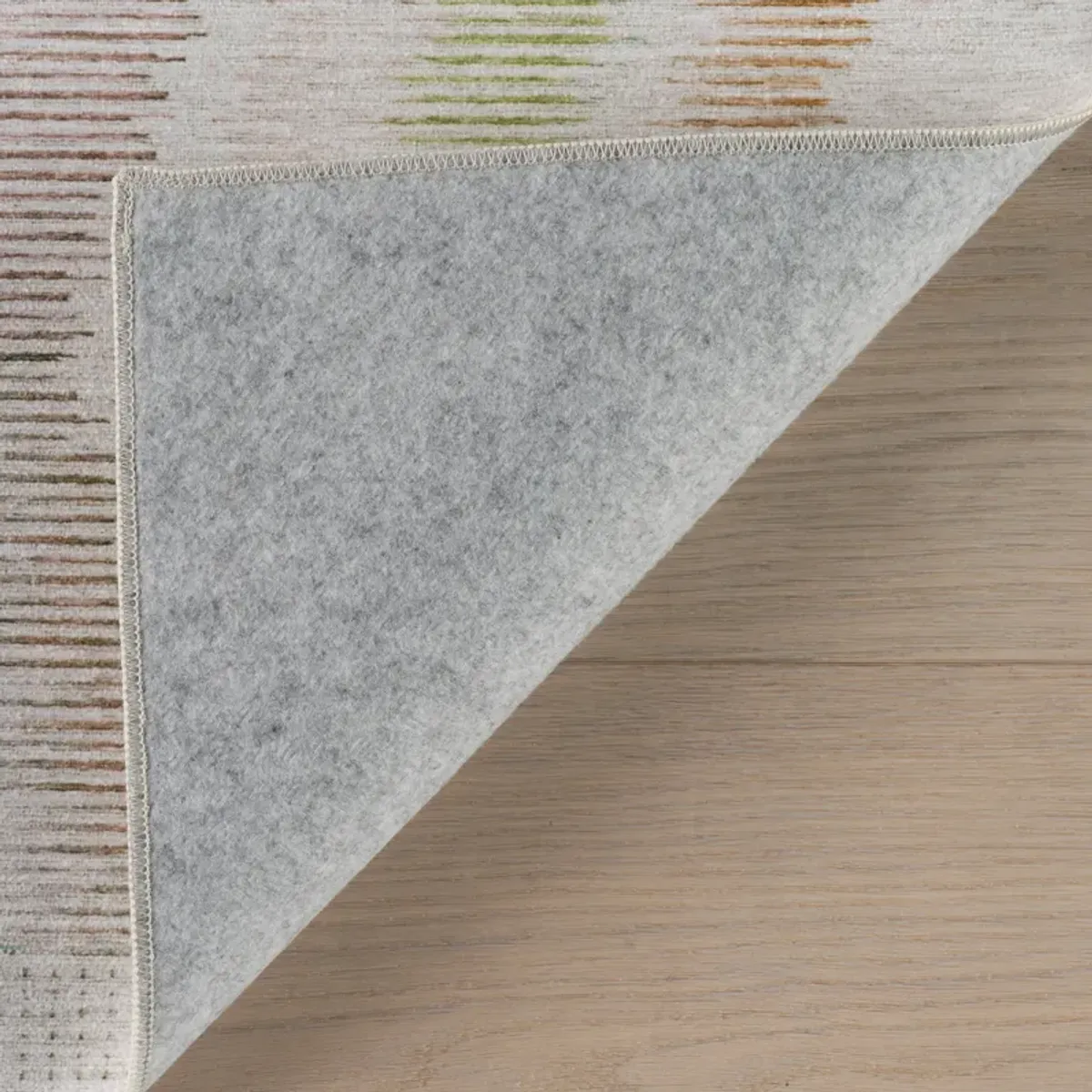 Zarek Novelty Chevron Machine Washable Rug