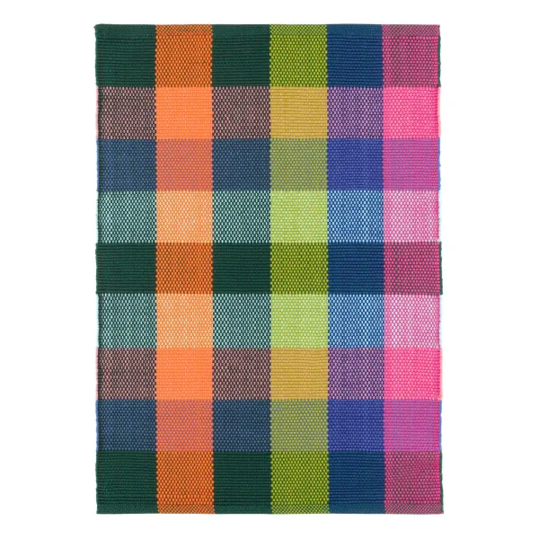 Happy Plaid Handwoven Indoor/Outdoor Rug