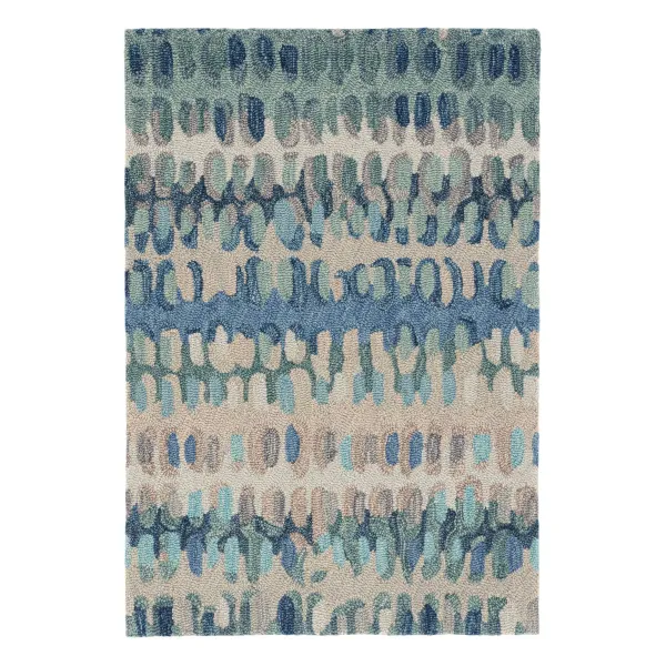 Paint Chip Hand Micro Hooked Wool Rug