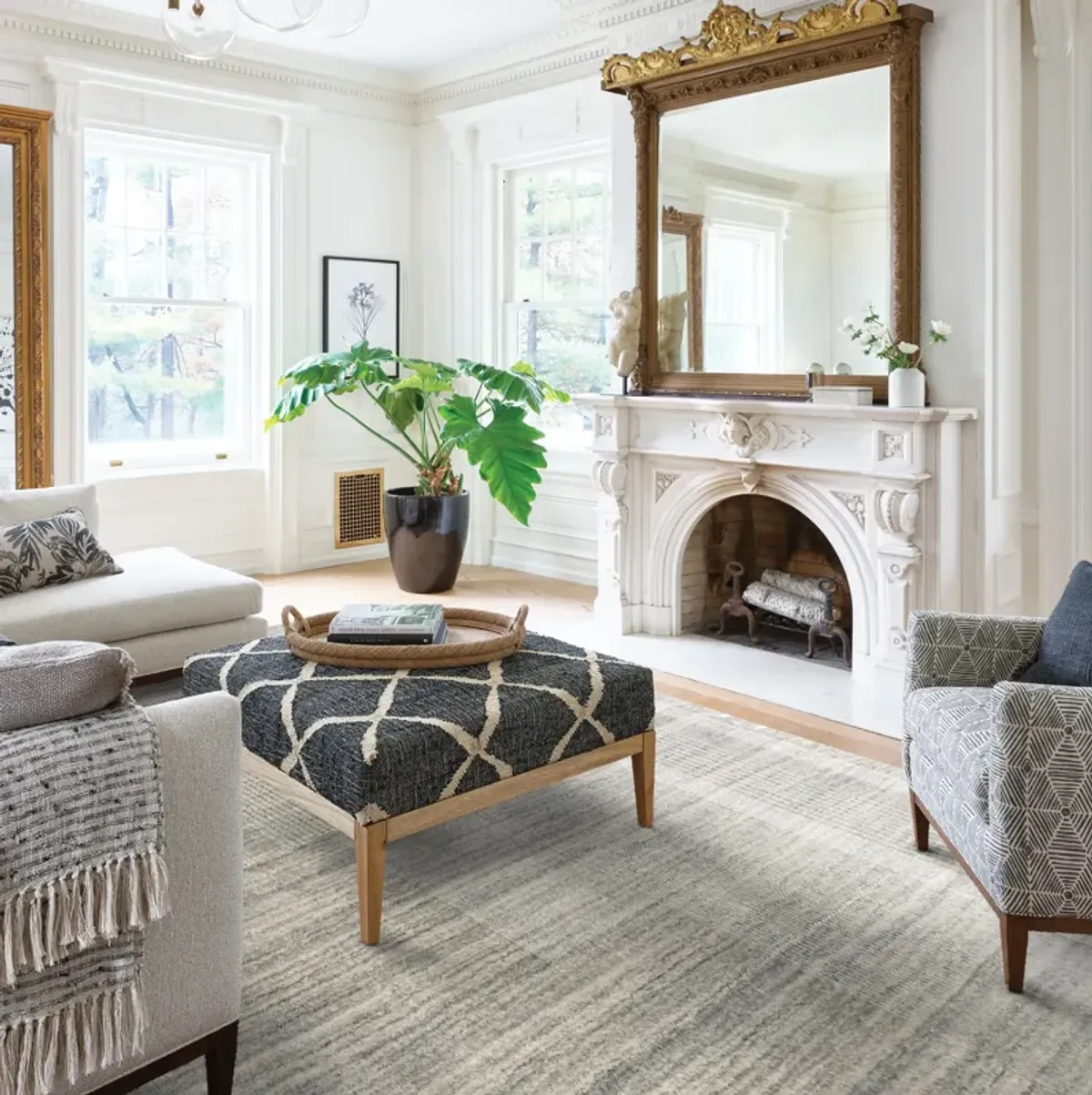 Fallow Hand Tufted Wool-Blend Rug