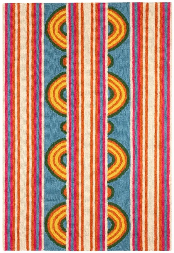 Button Hand Micro Hooked Wool Rug