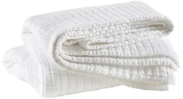 Boyfriend White Matelasse Coverlet