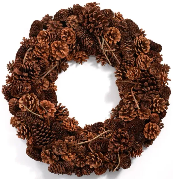 20" Natural Pine Cone Wreath