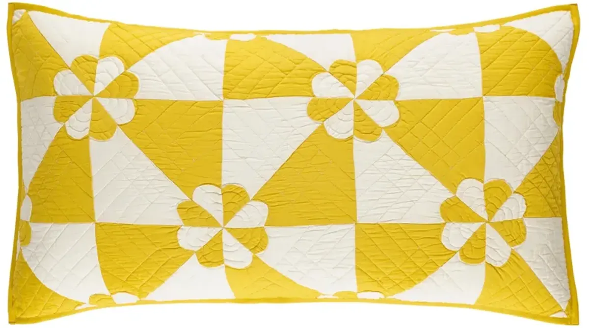 Sunny Side Quilted Sham