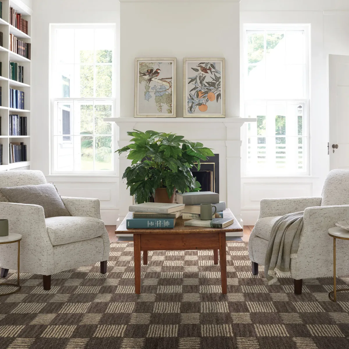 Cedar Checked Hand Tufted Wool Rug