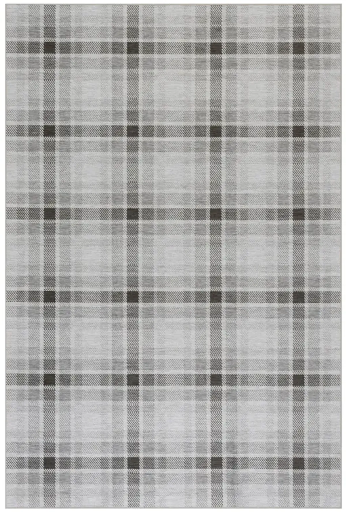 Andri Modern Plaid Machine Washable Rug