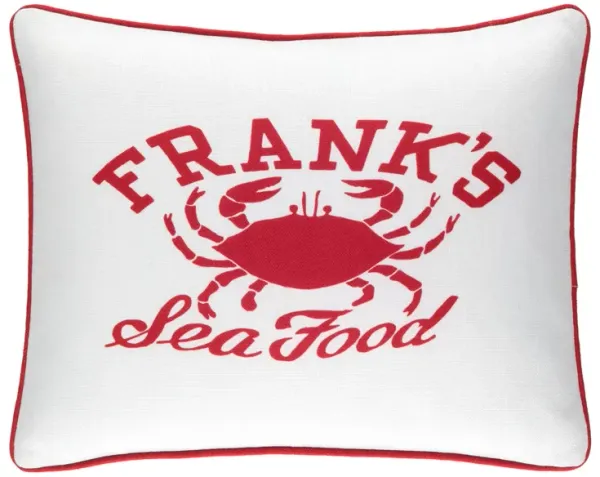 Frank's Seafood Indoor/Outdoor Decorative Pillow Cover