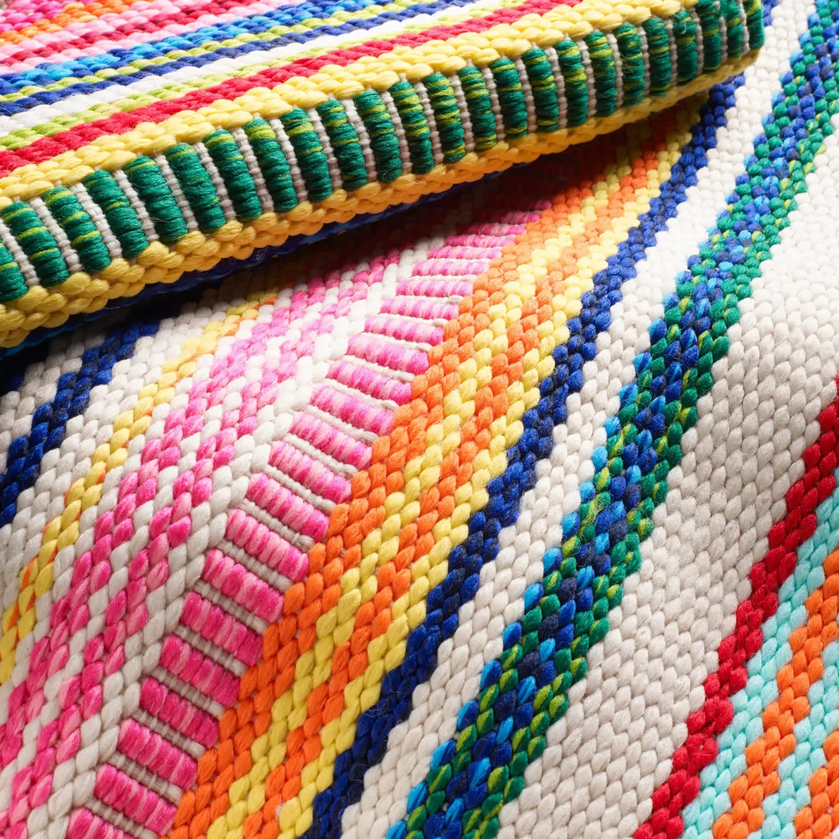 Bright Stripe Handwoven Indoor/Outdoor Rug