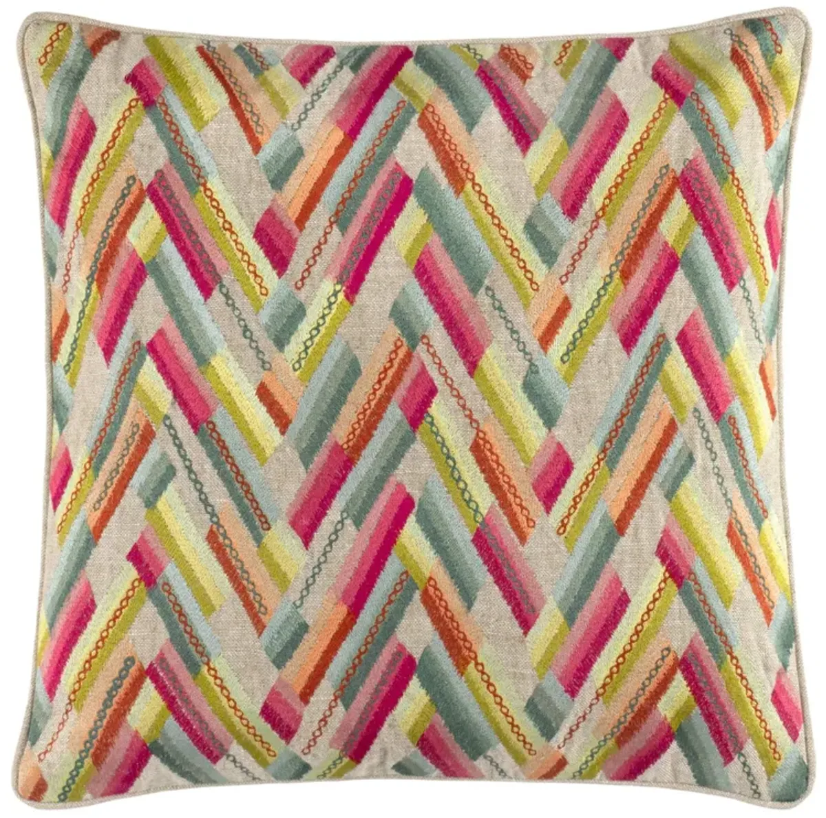 Azura Embroidered Decorative Pillow Cover