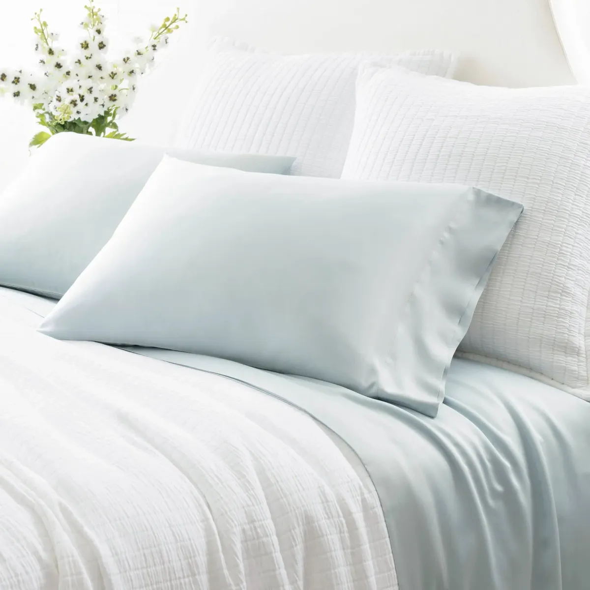 Silken Solid Pillowcases