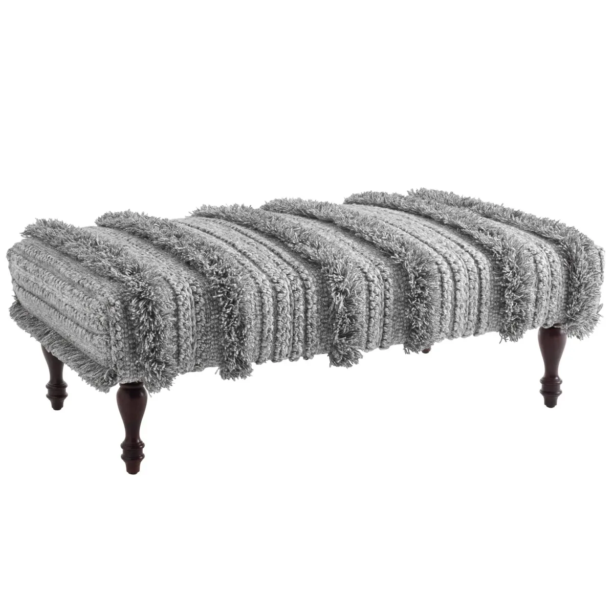 Zhara Stripe Rug Ottoman