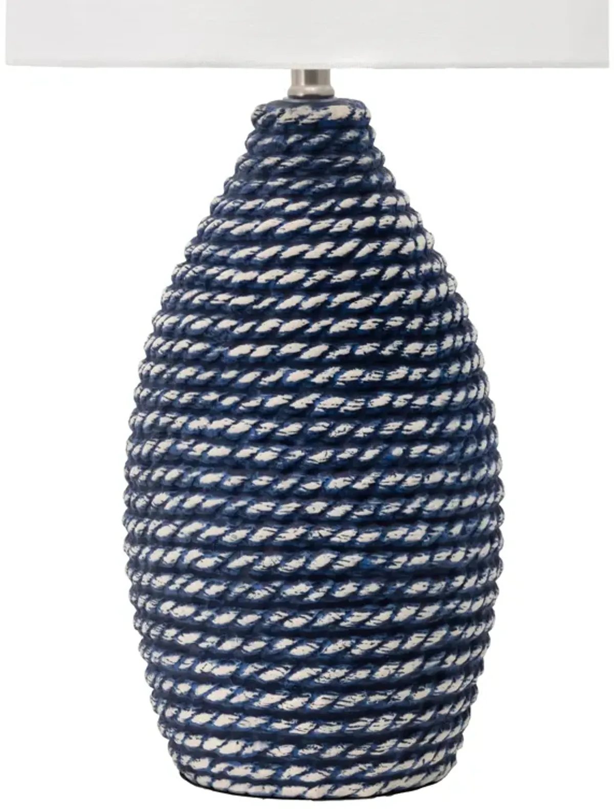 27-inch Ceramic Coiled Texture Table Lamp