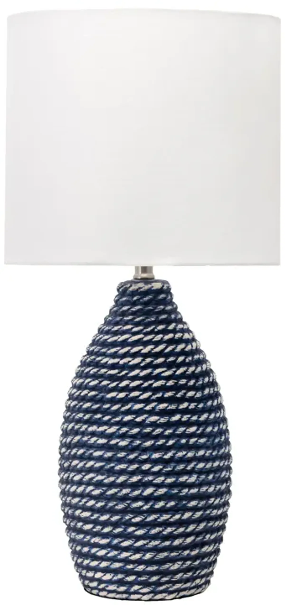 27-inch Ceramic Coiled Texture Table Lamp