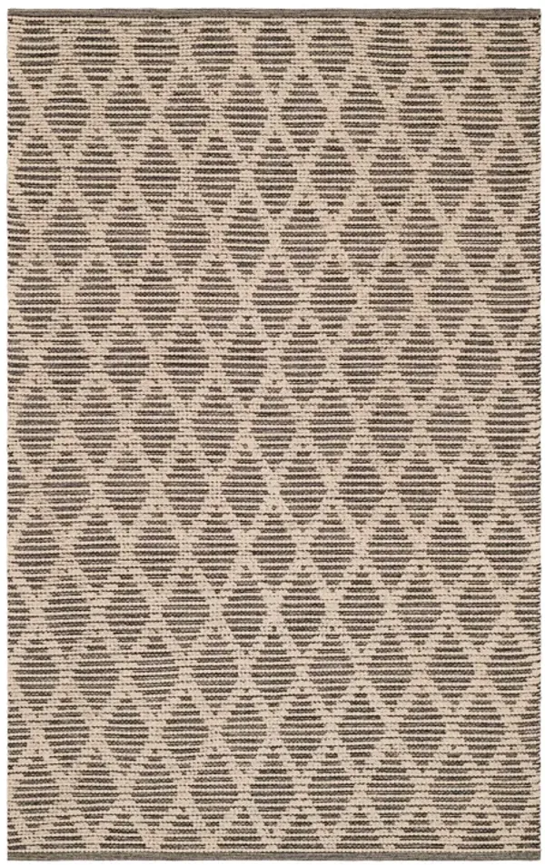 Textured Diamond Handwoven Cotton Rug