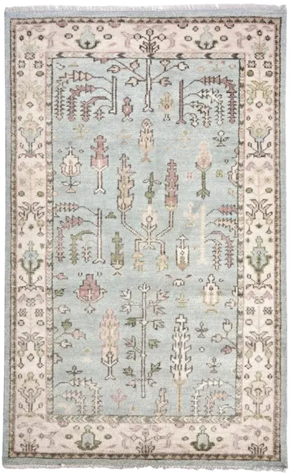 Athens Sky Hand Knotted Wool Rug