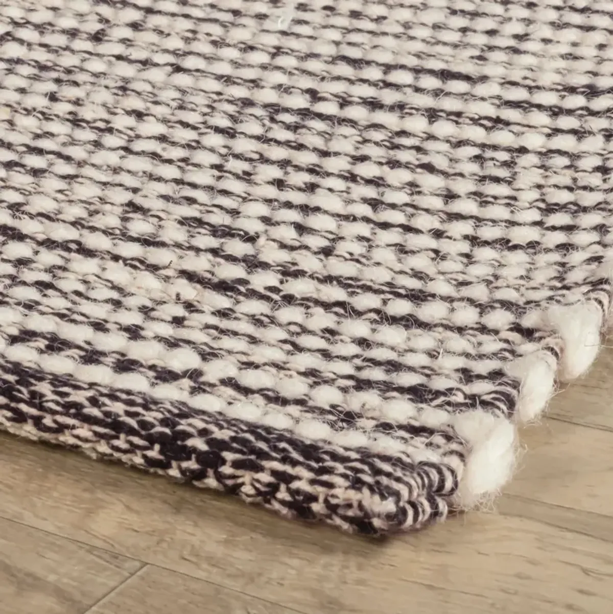 Mixed Stripe Handwoven Rug