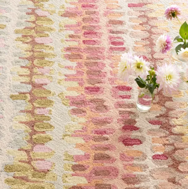 Paint Chip Hand Micro Hooked Wool Rug