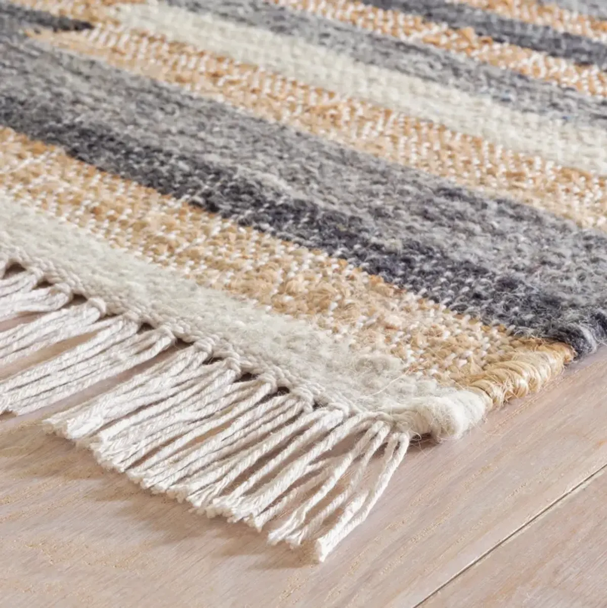 Ravel Stripe Handwoven Wool Rug