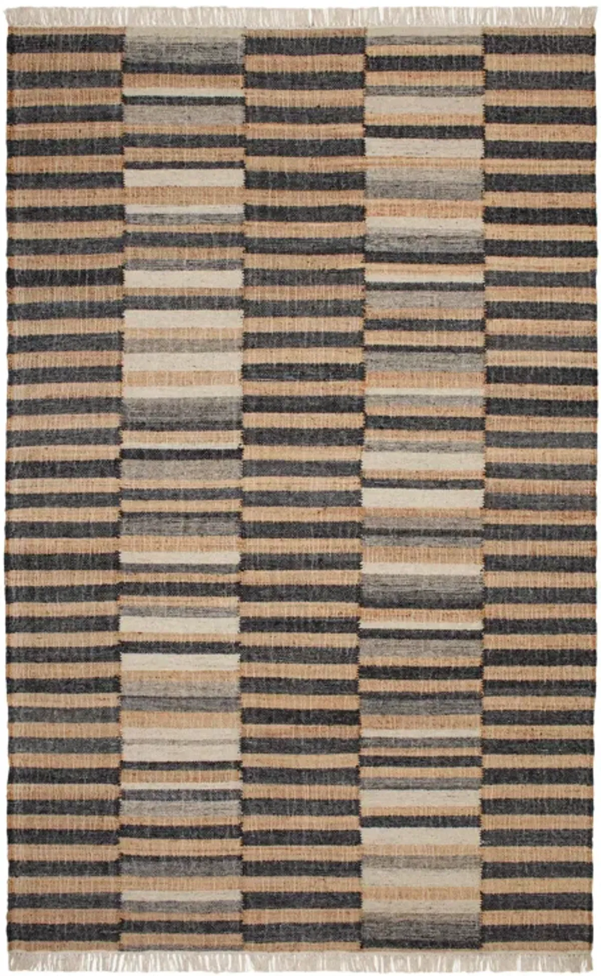 Ravel Stripe Handwoven Wool Rug