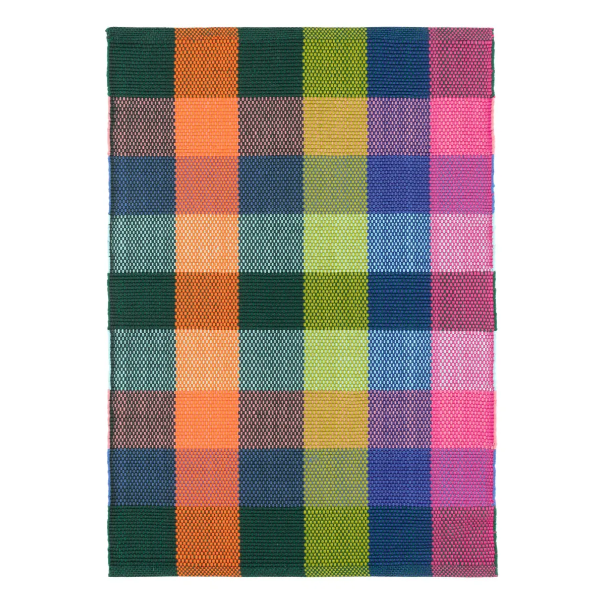 Happy Plaid Handwoven Indoor/Outdoor Rug