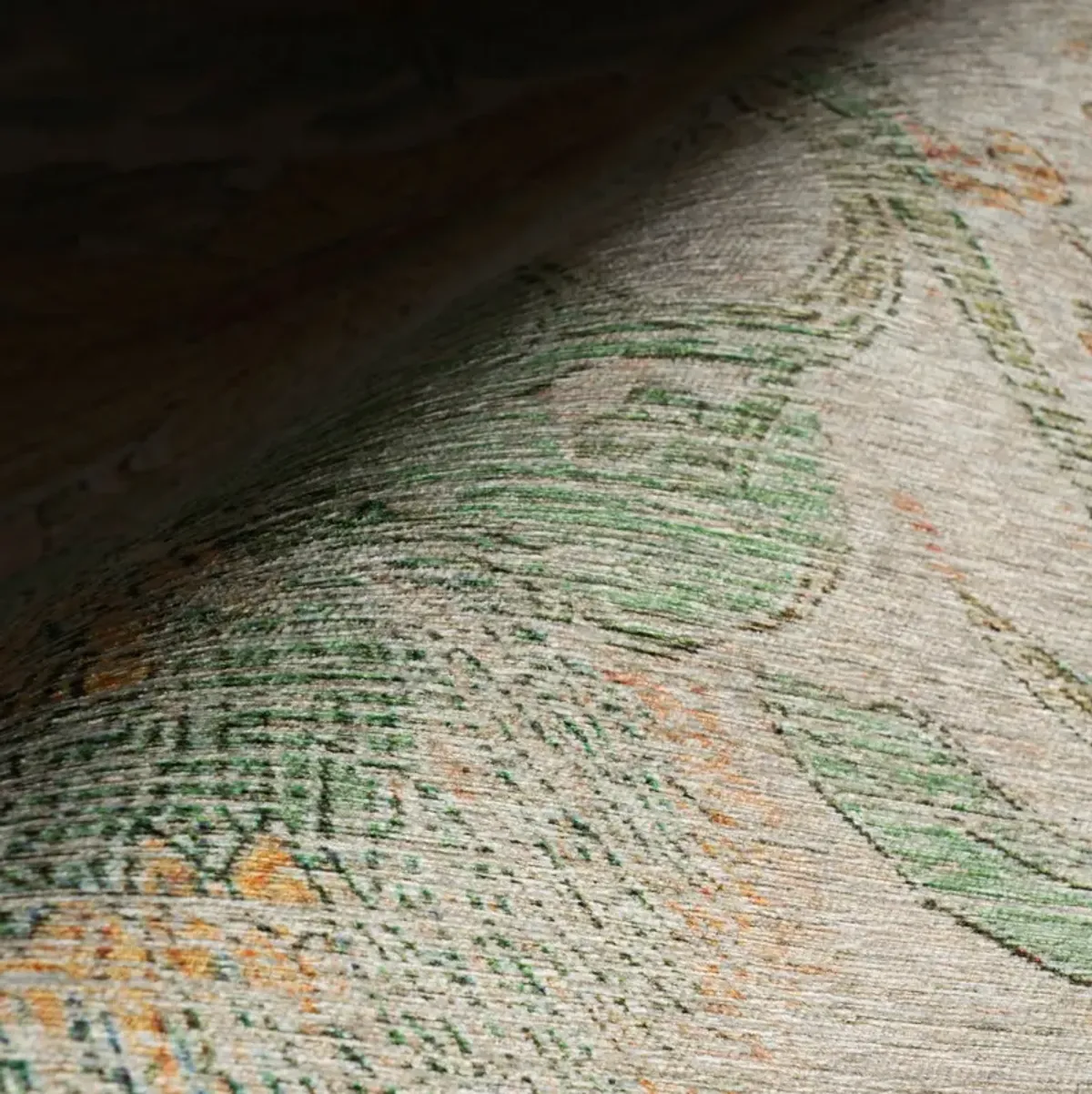 Exploded Floral Machine Washable Rug