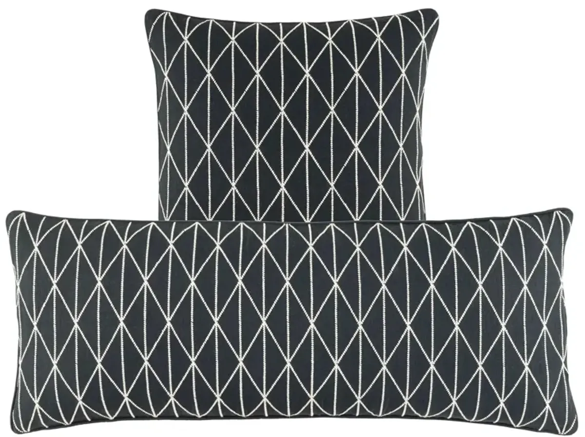 Adger Embroidered Decorative Pillow Cover