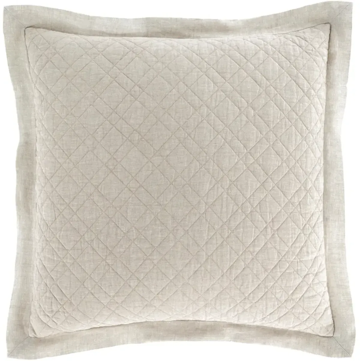 Washed Linen Quilted Sham
