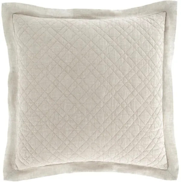 Washed Linen Quilted Sham