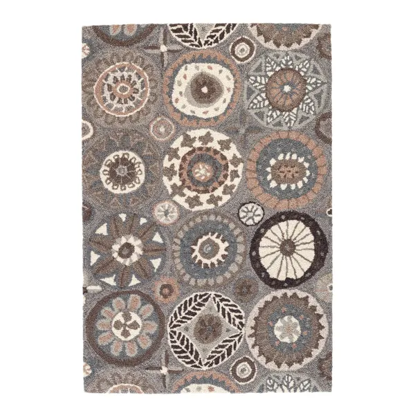 Merry Go Round Hand Micro Hooked Wool Rug
