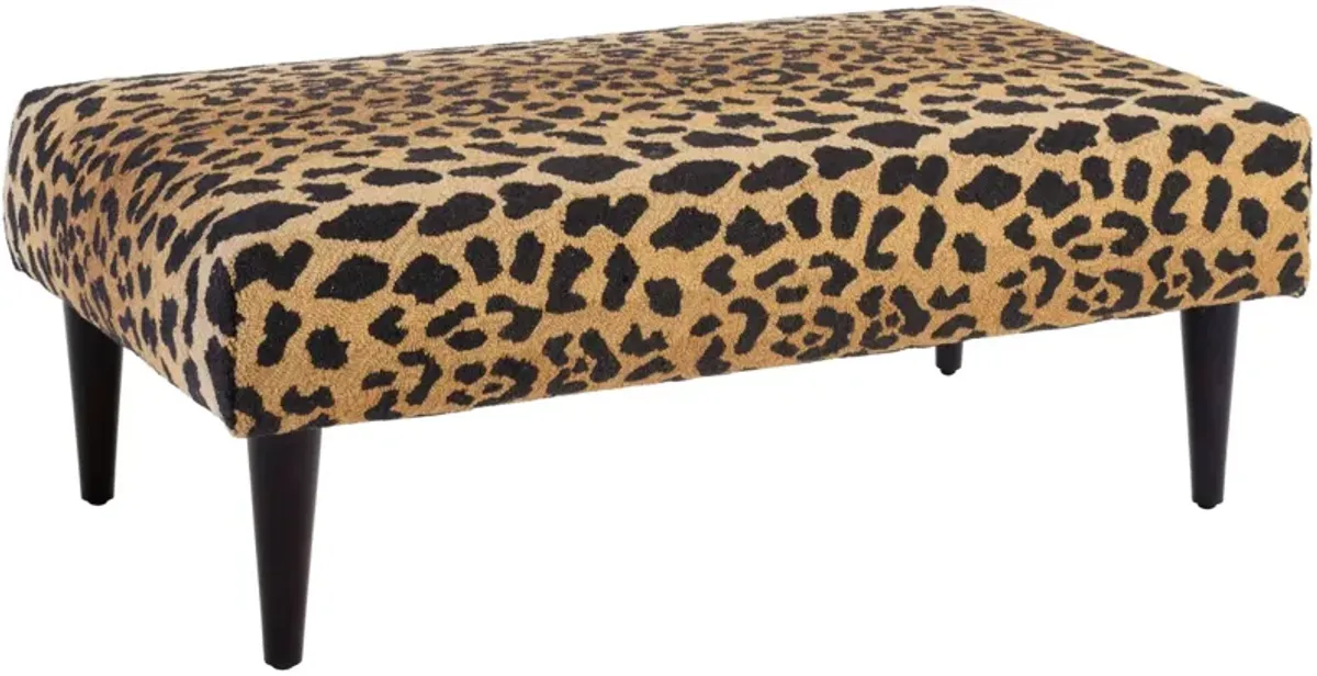 Leopard Rug Ottoman