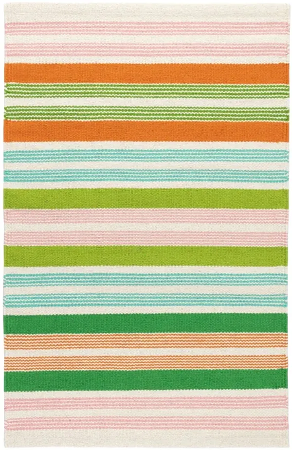 Wavy Stripe Handwoven Cotton Rug
