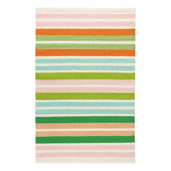 Wavy Stripe Handwoven Cotton Rug