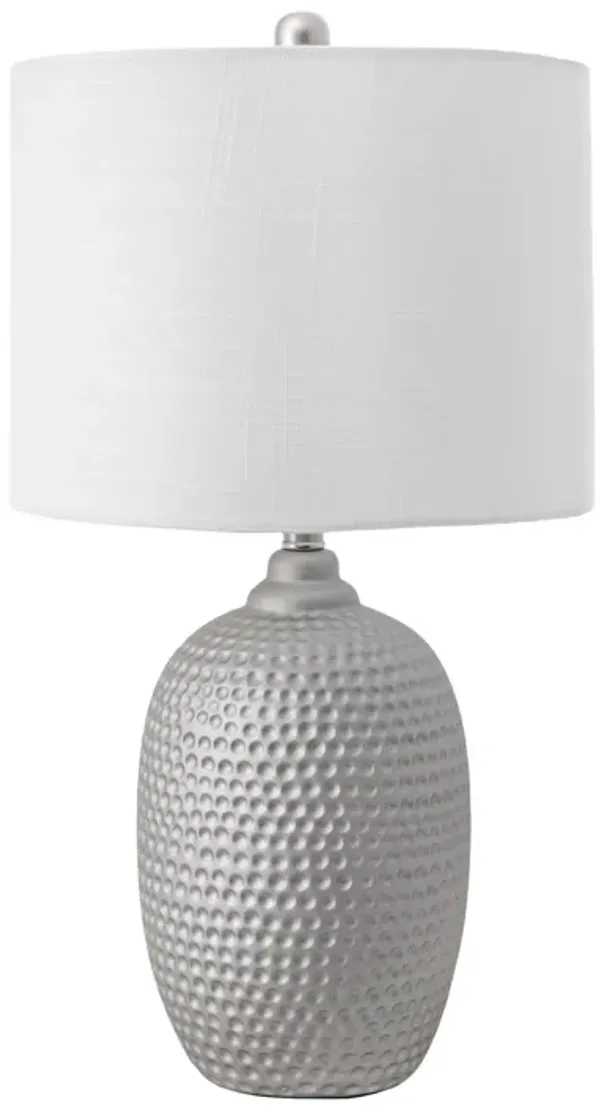 21-inch Stippled Metal Vase Table Lamp