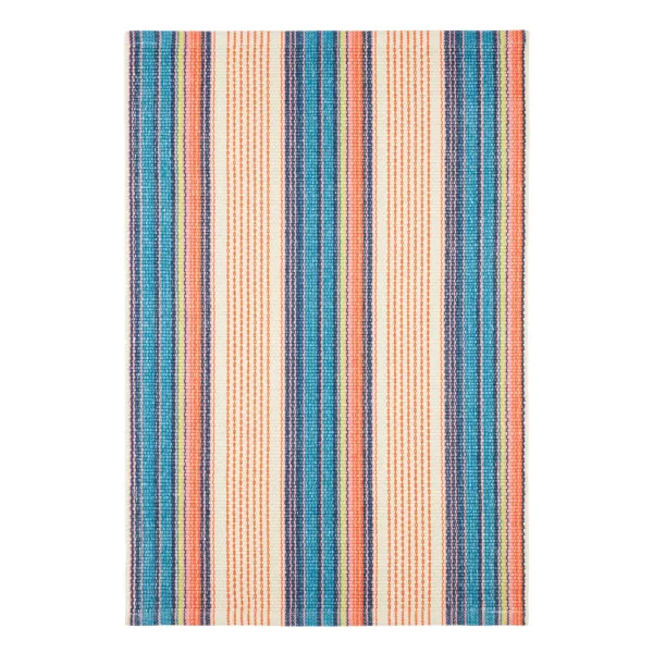 Sloane Stripe Handwoven Cotton Rug