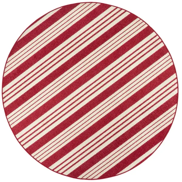 Abby Ticking Machine Washable Rug