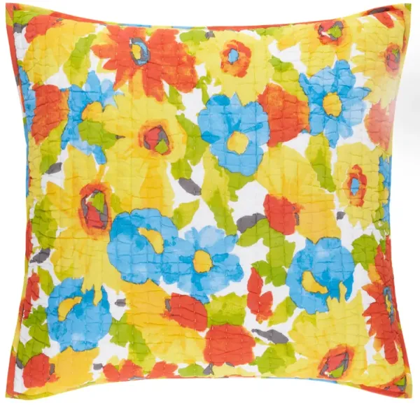 Floral Explosion Quilted Sham