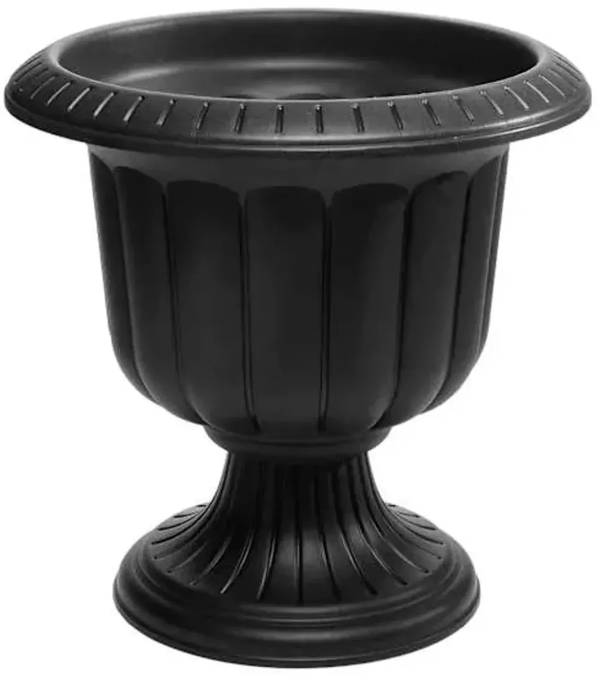 Classic Black Urn Outdoor Planter, Medium