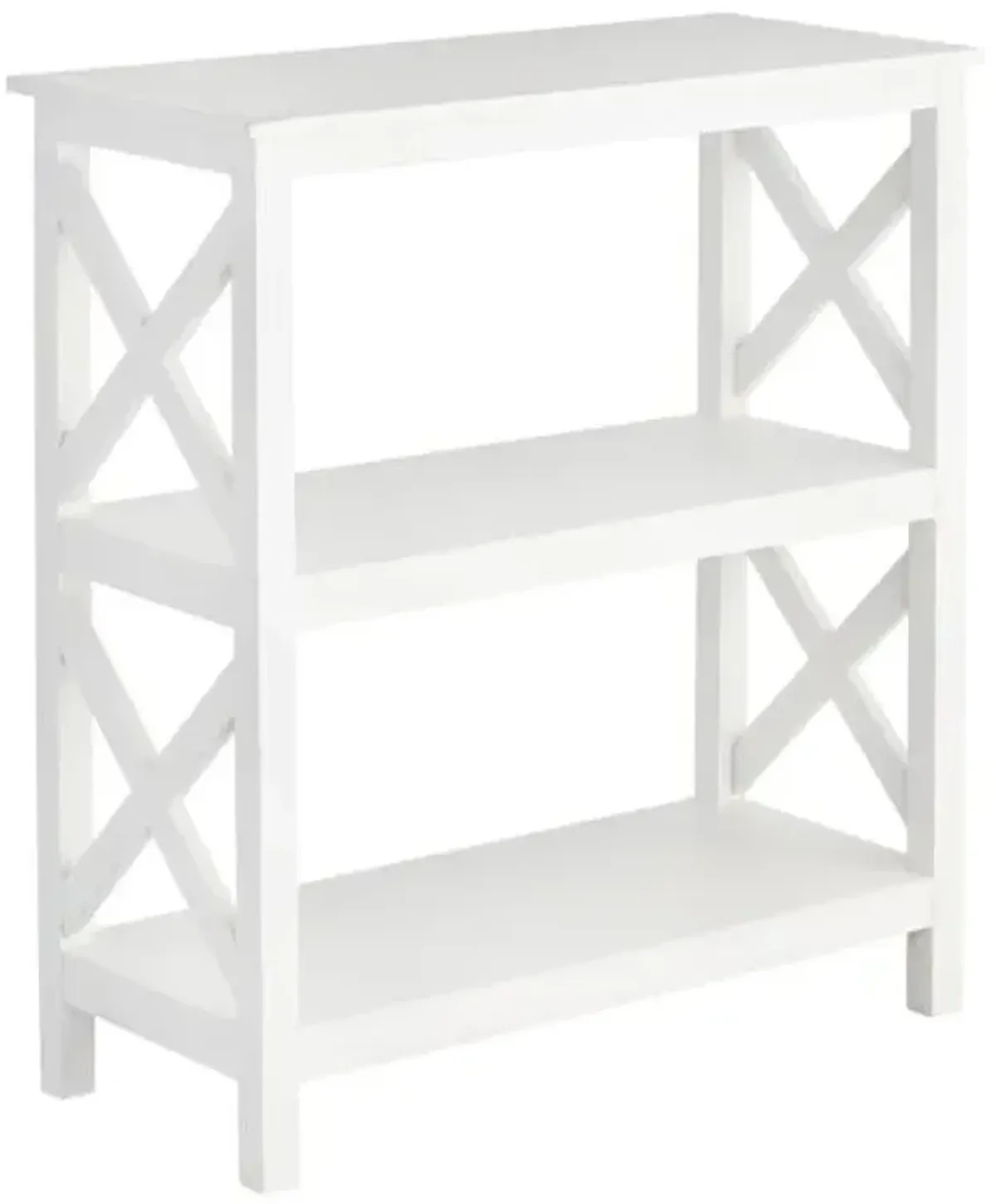 Xavier 3-Tier Bookshelf, White