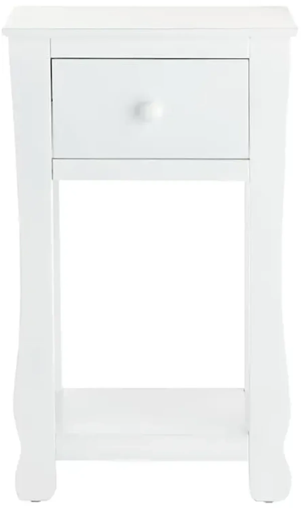 Theodore 1-Drawer Accent Table, White
