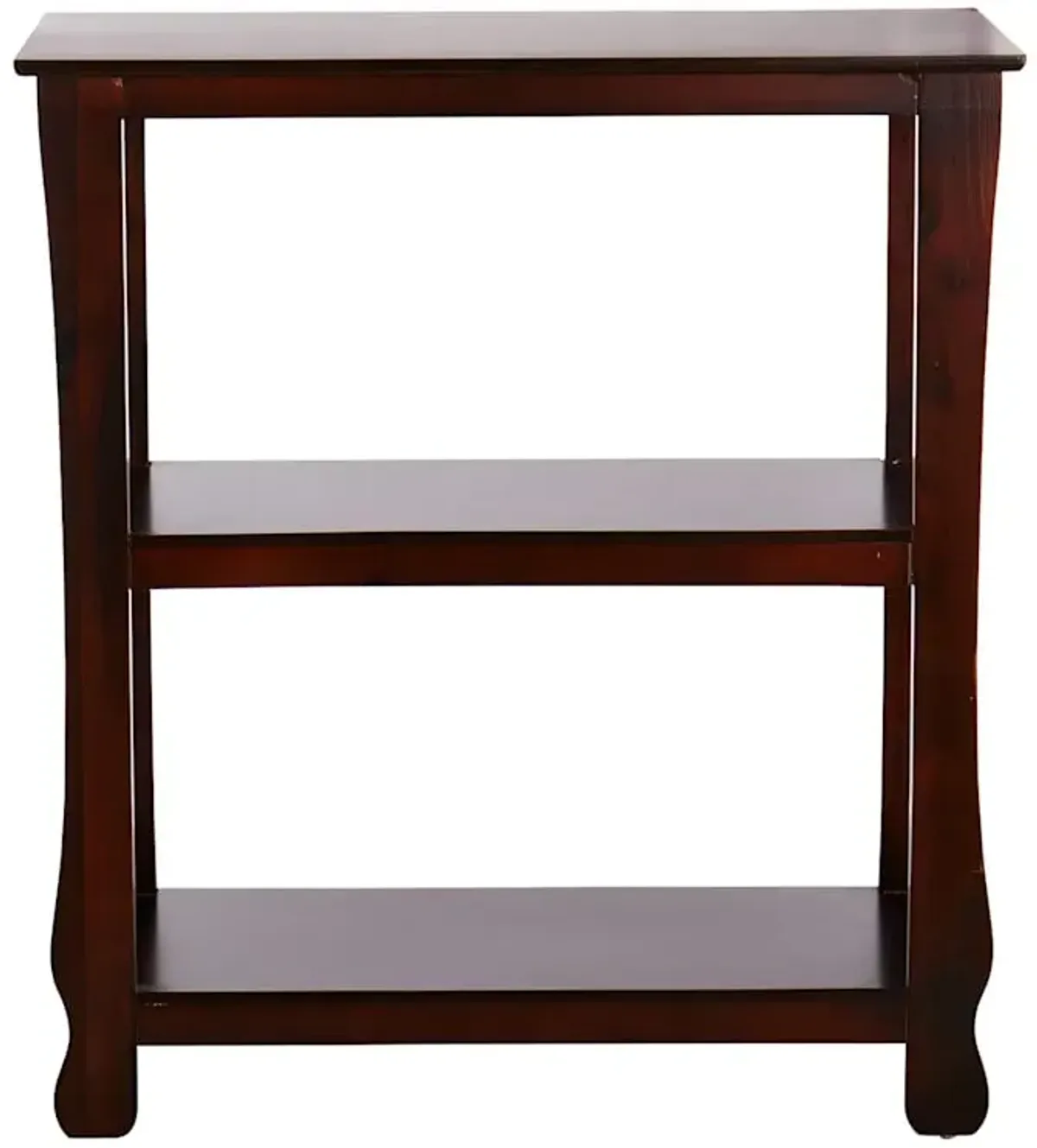 Theodore 3-Tier Thick Leg Bookshelf, Brown