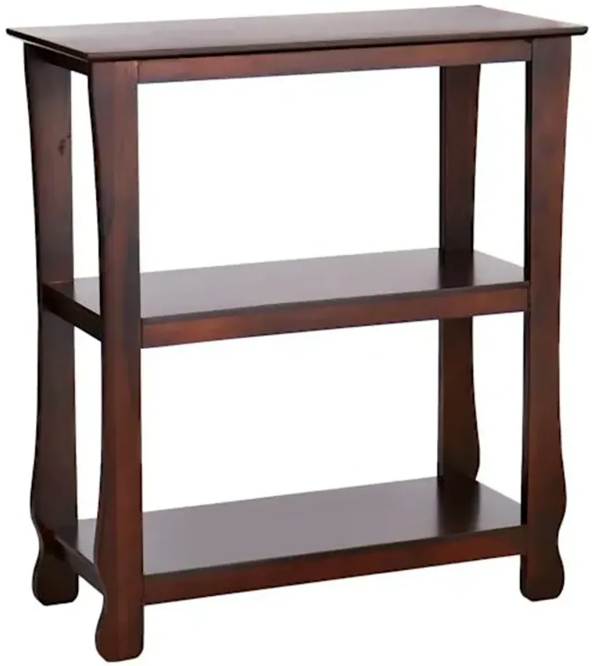 Theodore 3-Tier Thick Leg Bookshelf, Brown