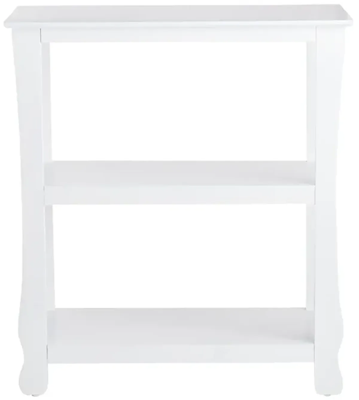 Theodore 3-Tier Thick Leg Bookshelf, White