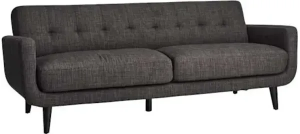 Crosby St. Hadley Tufted Back Sofa, Charcoal Grey